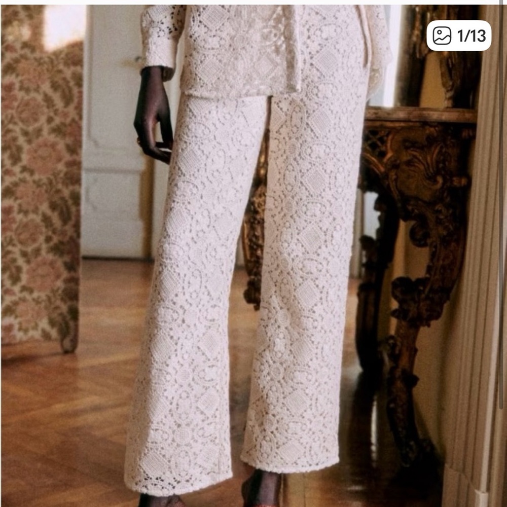 Sezane Black Fausto Pants. NWT - Picture 2 of 11